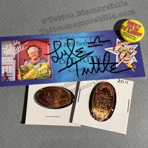 Lyle Tuttle Signed Tattoo Memorabilia 80th Birthday - Bundle