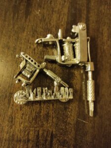 Vintage Tattoo Machine Pin & Pendant 