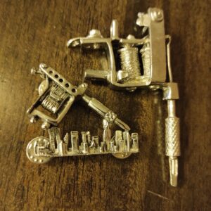 Vintage Tattoo Machine Pin & Pendant