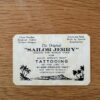 Vintage Sailor Jerry Collins Tattoo Business Card
