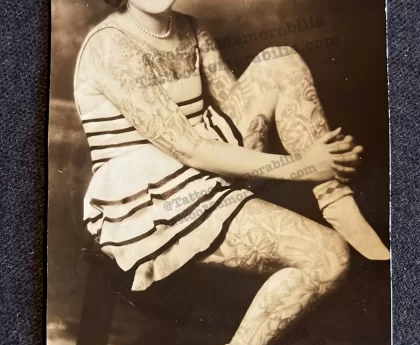 Tattooed Lady Betty Broadbent Circus Sideshow Act 1934