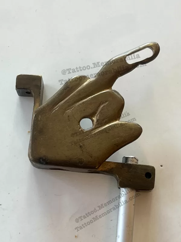 Brass Middle Finger Tattoo Machine Frame 1970`s