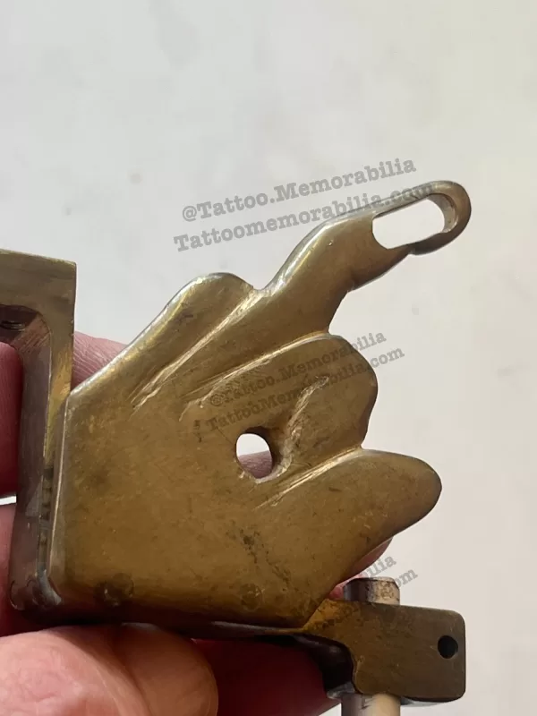 Brass Middle Finger Tattoo Machine Frame