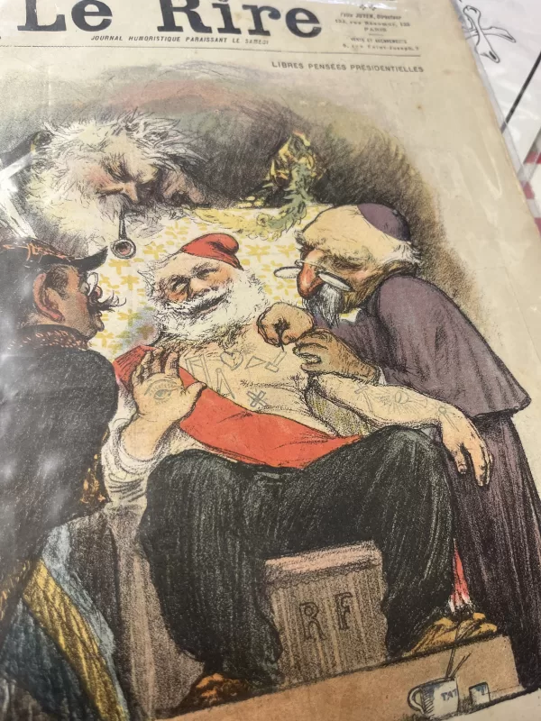 Santa Claus Getting Tattooed 1902