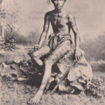 1902 Tattooed Burmese Villager Postcard-Antique RPPC