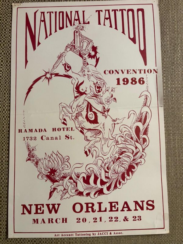 1986 National Tattoo Convention - New Orleans Poster