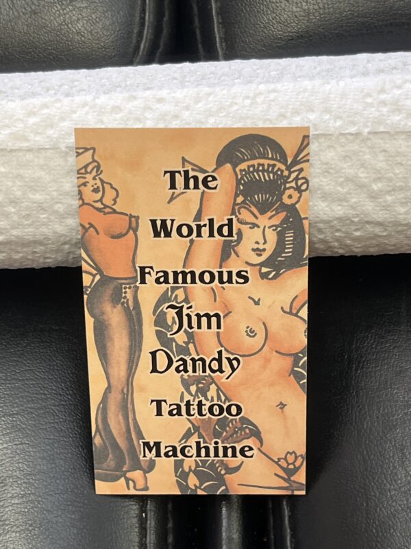 Catfish Carl Rick Walters Jim Dandy Tattoo Machine Business Card