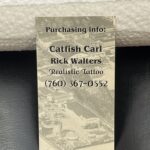 Catfish Carl Rick Walters Jim Dandy Tattoo Machine Business Card