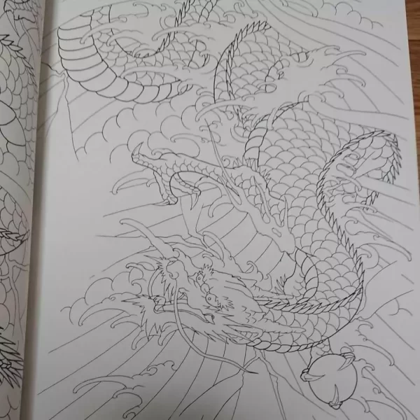 horicho tattoo design book dragon