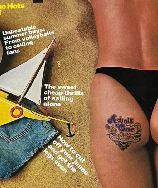 Vintage 1976 Esquire Magazine- First Houston Tattoo Convention - Image 6