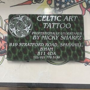 Micky Sharpz Business Card 1985