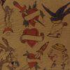 Al Kemp Tattoo Artist-Vintage Tattoo Flash 1940`s Mixed Flash Sheet