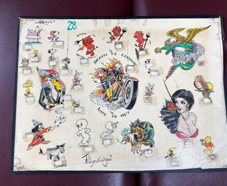 Original Vintage Tattoo Flash by Joanna Yun 1980`s