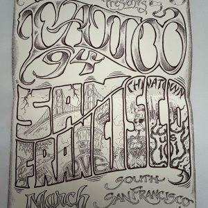 National Tattoo Association Tattoo Convention Poster-Jack Rudy 1994