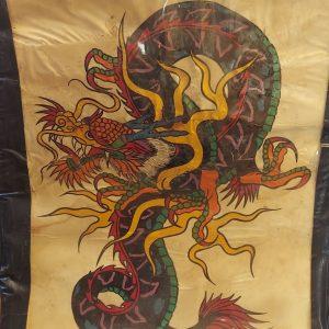 Ted Nelson Tattoo Artist-Vintage Tattoo Flash-Dragon Tattoo Design