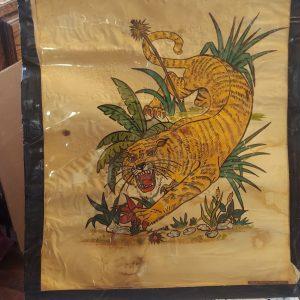 Ted Nelson Tattoo Artist-Vintage Tattoo Flash-Tiger Tattoo Design