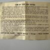 1972 Cliff Raven Vintage Tattoo Care Instructions - English / Spanish