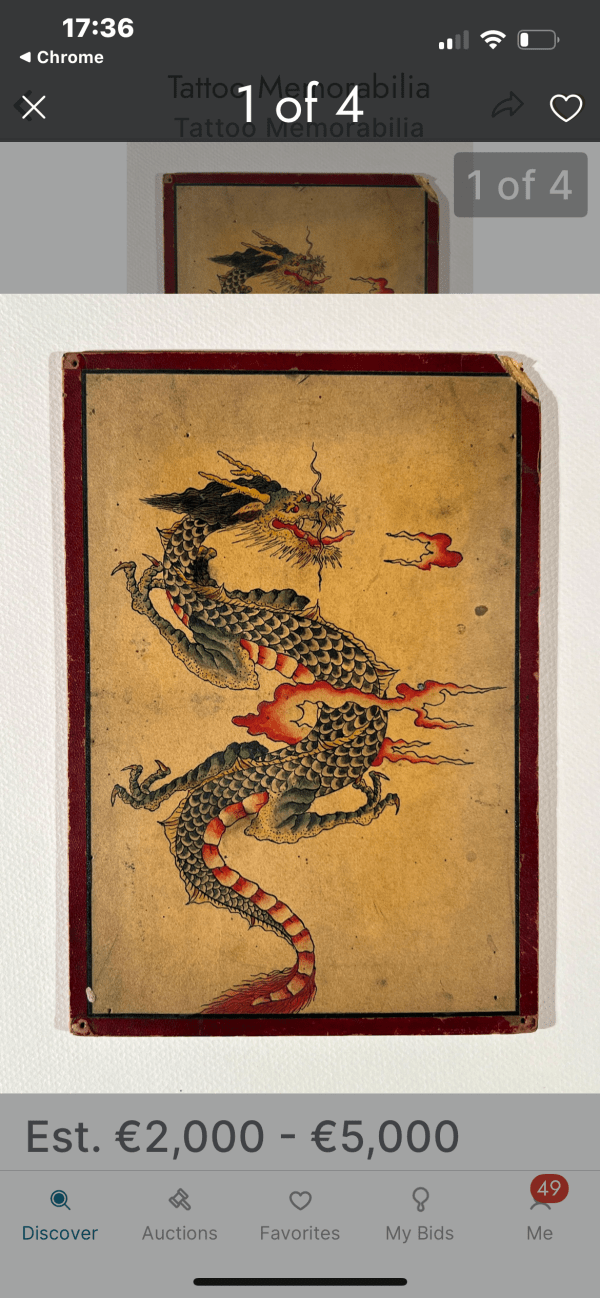 Tattoo Artist Frank Howard-Antique Tattoo Flash - Image 2
