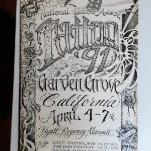 1991 National Tattoo Association-Poster-Jack Rudy