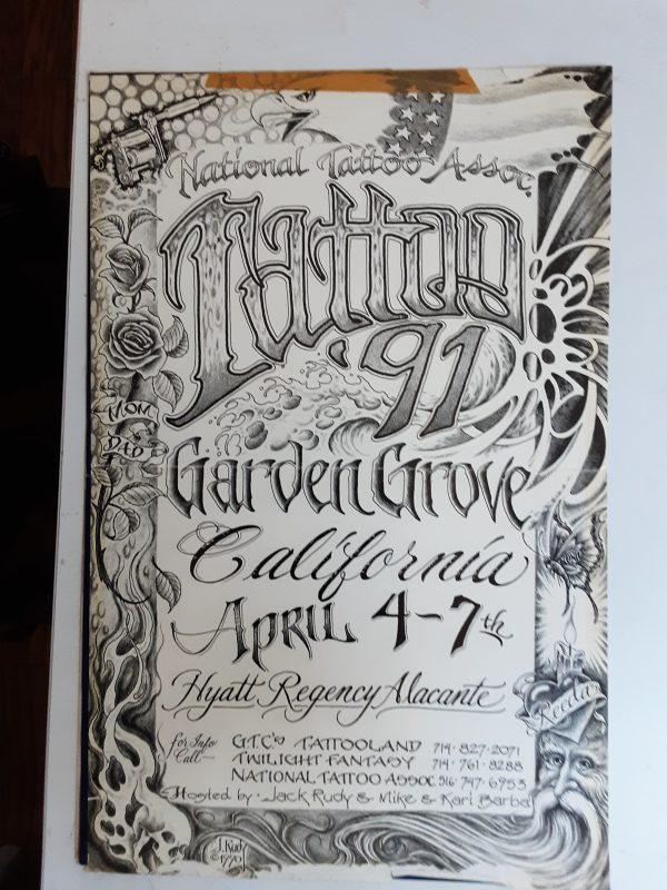 1991 National Tattoo Association-Poster-Jack Rudy