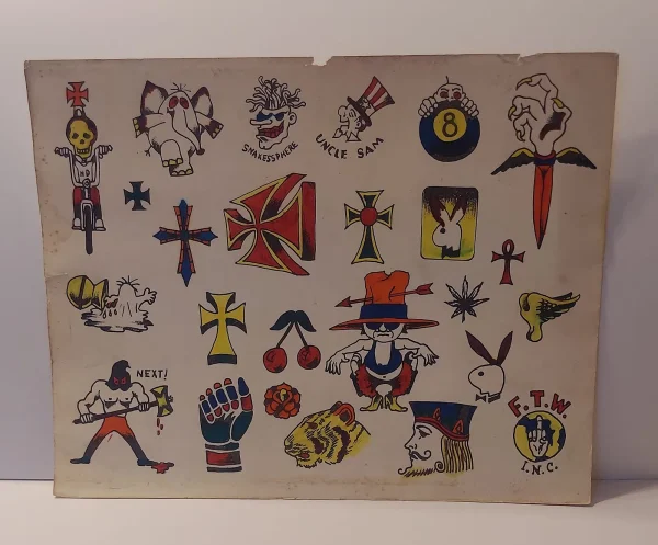 vintage tattoo flash