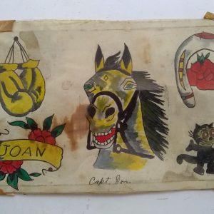 Capt Don Leslie Vintage Tattoo Flash