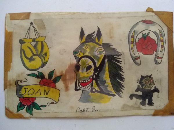 Capt Don Leslie Vintage Tattoo Flash