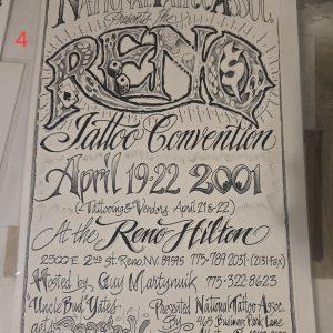2001 National Tattoo Association-Poster-Jack Rudy -Reno