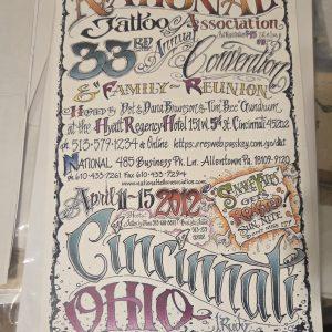 2012 National Tattoo Association-Poster-Jack Rudy -Cincinnati, Ohio