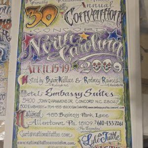 2009 National Tattoo Association-Poster-Jack Rudy -Concord, North Carolina