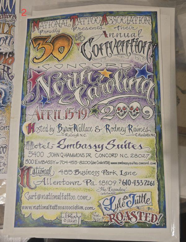 2009 National Tattoo Association-Poster-Jack Rudy -Concord, North Carolina