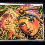 Aaron Bell Tattoo Flash
2012 Fortune Teller Print