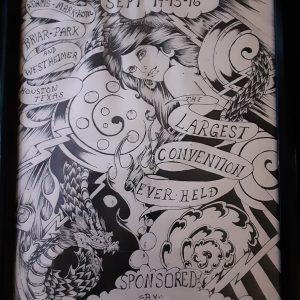 1984 Houston Tattoo Convention Poster