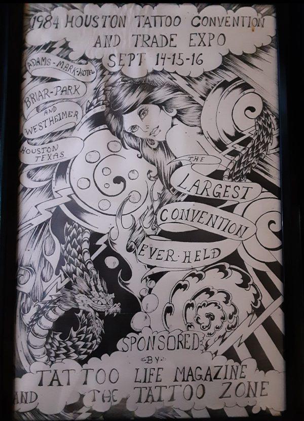 1984 Houston Tattoo Convention Poster