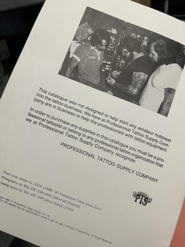 1982 Professional Tattoo Supply Co Catalog - Image 3