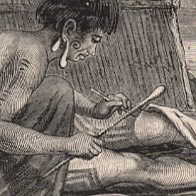 1864 New Zealand Tattooed Natives Tattooing