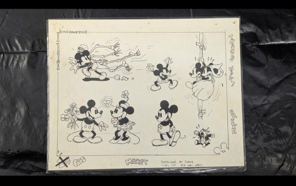 Mickey Mouse Tattoo Flash by Dana Brunson 1992