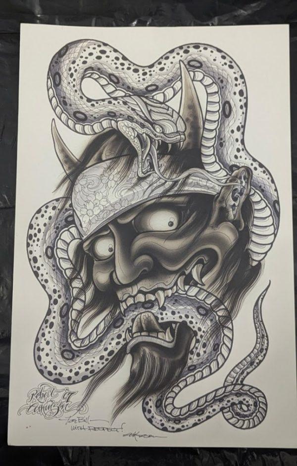 Tattoo Artist Robert Atkinson Print