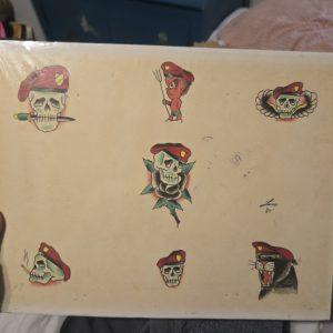 Vintage Tattoo Flash By Lou Sciberras 1981