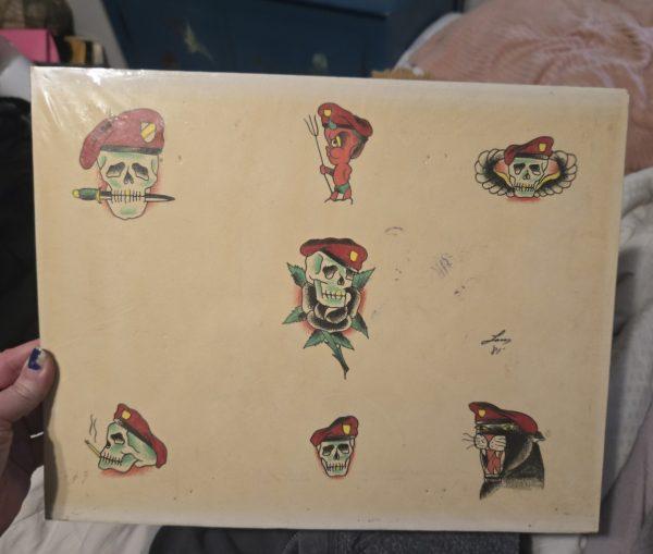 Vintage Tattoo Flash By Lou Sciberras 1981