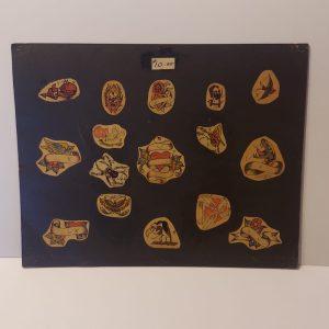 Vintage Hand Colored Tattoo Flash Cutouts 1970`s 28