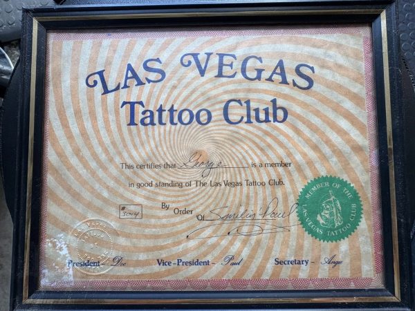Vintage Tattoo Club Certificates- George Hansen - Image 2