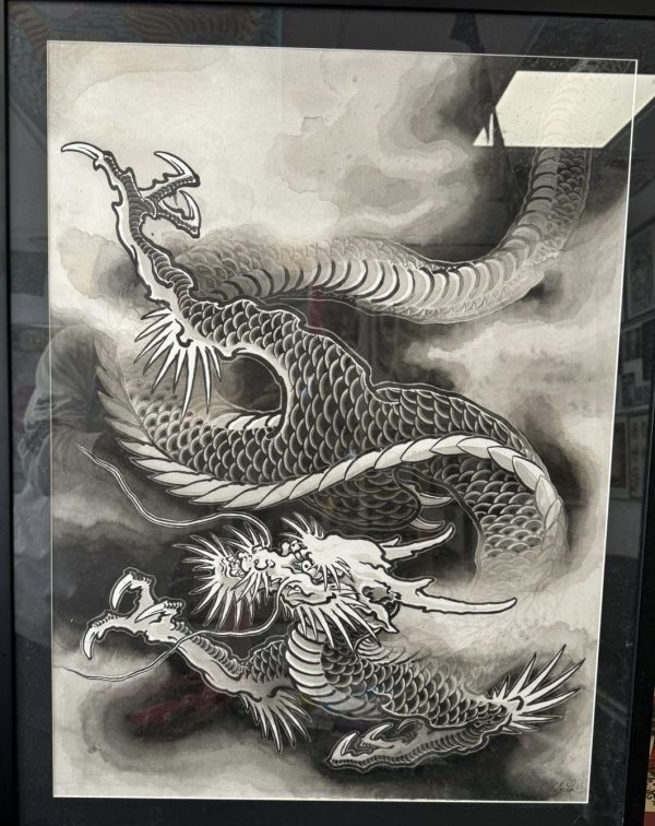 Filip Leu Original Painting - Dragon 2012 - Image 4