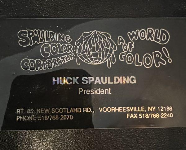 Huck Spaulding Business Card 1980‘s