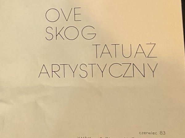 1983 Tattoo Artist Doc Forest Ove Skog Tatuaz Artystyczny