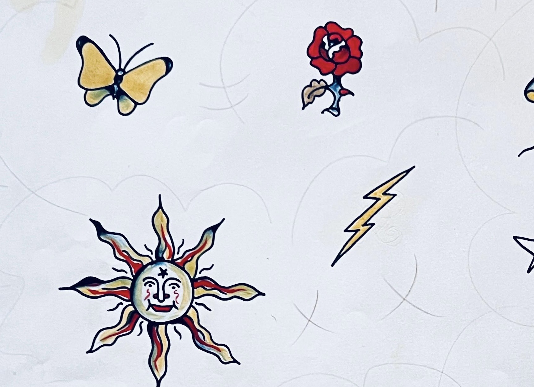 Original LYLE TUTTLE Tattoo Flash 1960‘s - Image 4