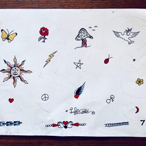 Original LYLE TUTTLE Tattoo Flash 1960‘s
